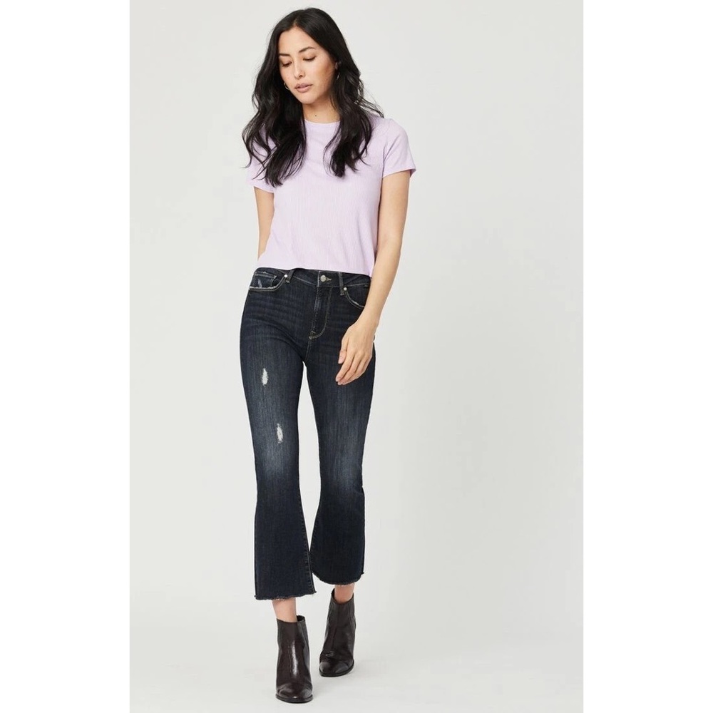 NWT Mavi Anika Smoky Ripped Vintage Cropped Jeans